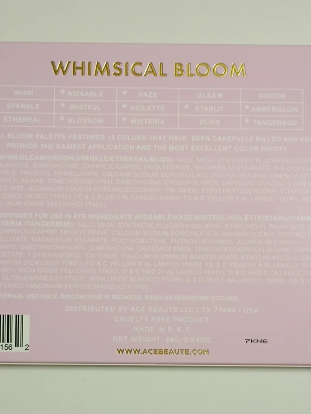 Ace Beautte Whimsical Bloom Eyeshadow Palette